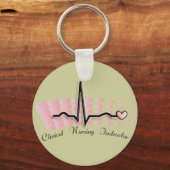 Porte-clés Infirmière clinique - Conception de la SRQ (Recto)