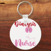 Porte-clés Infirmière de dialyse néphrologique (Recto)