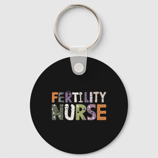 Porte-clés Infirmière De Fertilité Halloween Éffrayant Infirm (Recto)