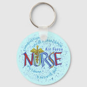 Porte-clés Infirmière de la Force aérienne Motto (Recto)