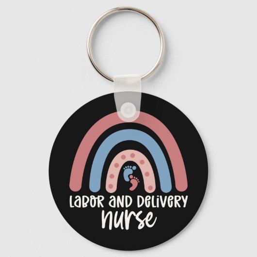 Porte-clés Infirmière de la main-d'oeuvre et de l'accouchemen (Recto)