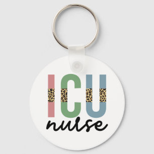 Porte-clés Infirmière de l'ICU Cheetah RN Infirmière Apprécia