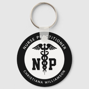 Porte-clés Infirmière de NP personnalisée Praticien Diplôme C