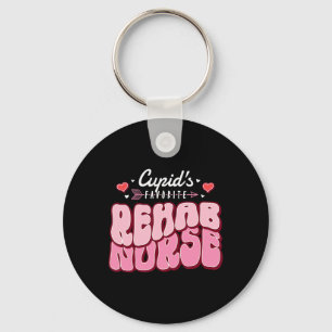 Porte-clés Infirmière de réadaptation préférée de Cupidon pou
