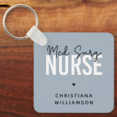 Porte-clés Infirmière de surg sur mesure | Infirmière Médical (Recto)
