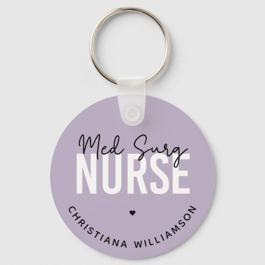 Porte-clés Infirmière de surg sur mesure | Infirmière Médical (Recto)