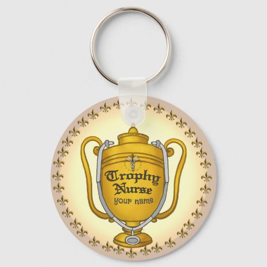 Porte-clés Infirmière de trophée (Recto)