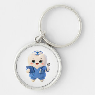 Porte-clés infirmière dent mignonne Cadeau denta