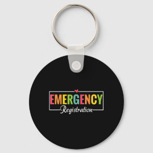 Porte-clés Infirmière des urgences salle d'enregistrement des
