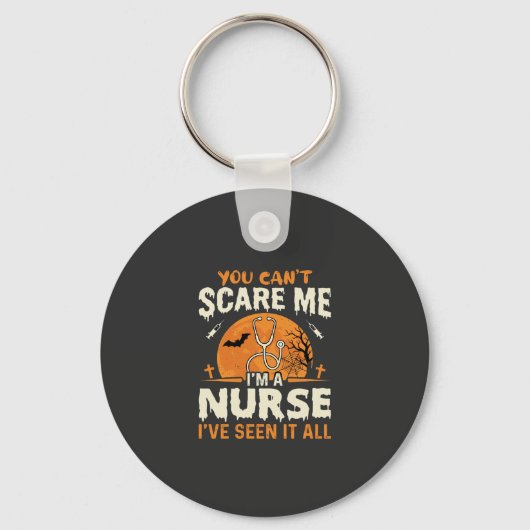 Porte-clés Infirmière d'Halloween Fais-moi peur (Recto)