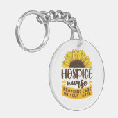 Porte-clés Infirmière D'Hospice Qui Fournit Des Soins Selon V (Devant gauche)