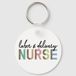 Porte-clés Infirmière du travail et de l'accouchement Cheeta
