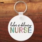 Porte-clés Infirmière du travail et de l'accouchement Cheetah (Recto)