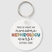 Porte-clés Infirmière en néphrologie drôle Appréciation stupé (Recto)