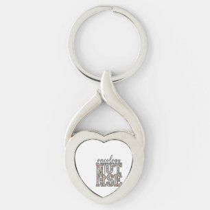 Porte-clés Infirmière en oncologie Floral Vintage