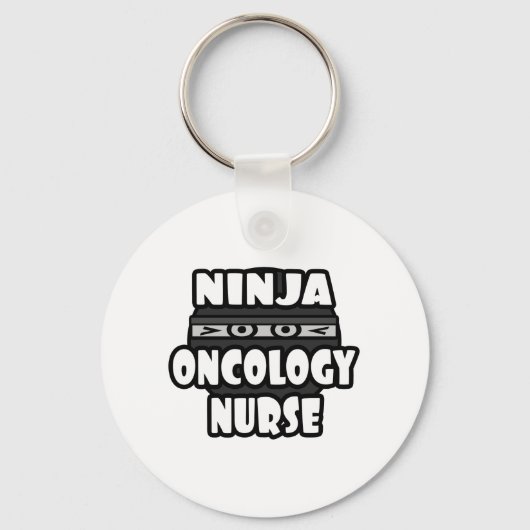 Porte-clés Infirmière en oncologie Ninja (Recto)