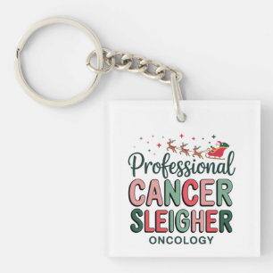 Porte-clés Infirmière en oncologie Noël Cancer Chimiothérapie