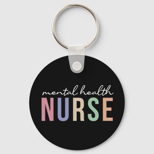 Porte-clés Infirmière en santé mentale Cadeaux pour infirmièr (Recto)