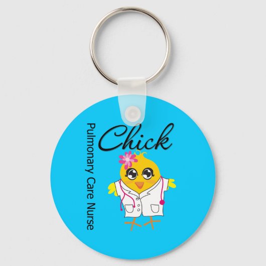 Porte-clés Infirmière en soins pulmonaires Chick v2 (Recto)
