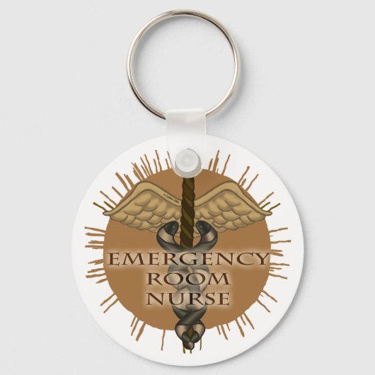 Porte-clés infirmière ER Caduceus (Recto)