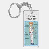 Porte-clés infirmière et j'en suis fière! (Devant gauche)