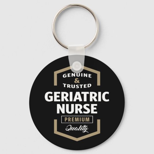 Porte-clés Infirmière gériatrique | Idées cadeaux (Recto)