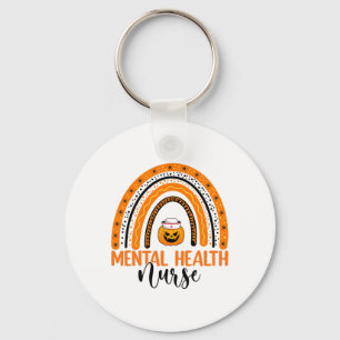 Porte-clés Infirmière Halloween Citrouille Rainbow santé ment