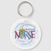 Porte-clés Infirmière inscrite Motto (Recto)