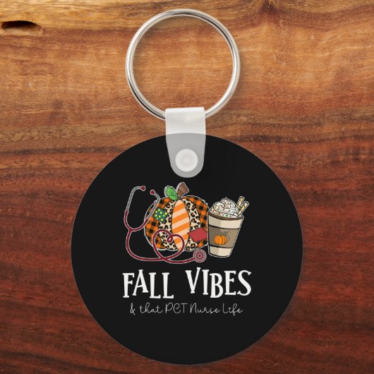 Porte-clés Infirmière Leopard Citrouille Les Vibes D'Automne (Recto)