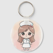 Porte-clés infirmière mignonne (Recto)
