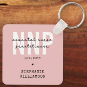 Porte-clés Infirmière néonatale NNP personnalisée (Verso)