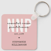 Porte-clés Infirmière néonatale NNP personnalisée (Dos)