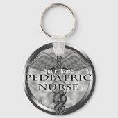 Porte-clés Infirmière pédiatrique Gris (Recto)