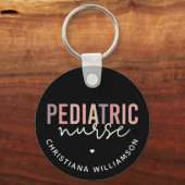 Porte-clés Infirmière pédiatrique sur mesure PEDS Infirmière (Recto)