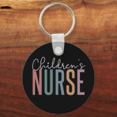 Porte-clés Infirmière pour enfants | Retro Infirmière pour en (Recto)