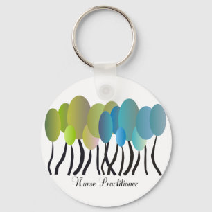 Porte-clés Infirmière Praticien Artsy Arbres Design Cadeaux