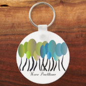 Porte-clés Infirmière Praticien Artsy Arbres Design Cadeaux (Recto)