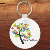 Porte-clés Infirmière Praticien Artsy Cadeaux Design Arbre (Recto)