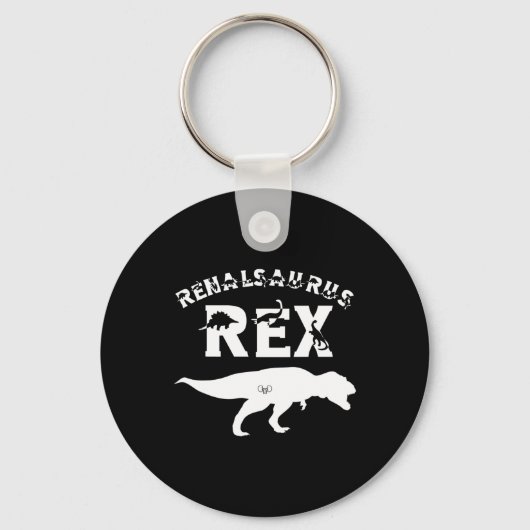 Porte-clés Infirmière Rein Maladie Transplanter Tech Dinosaur (Recto)