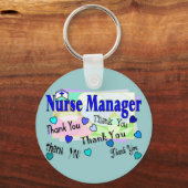 Porte-clés Infirmière responsable MERCI (Recto)