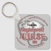 Porte-clés infirmière RN axiome (Recto)