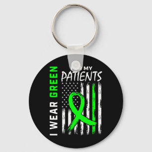 Porte-clés Infirmière Rn Green pour mes patients Maladie du r