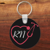 Porte-clés Infirmière/RN Porte - clé de stéthoscope (Recto)