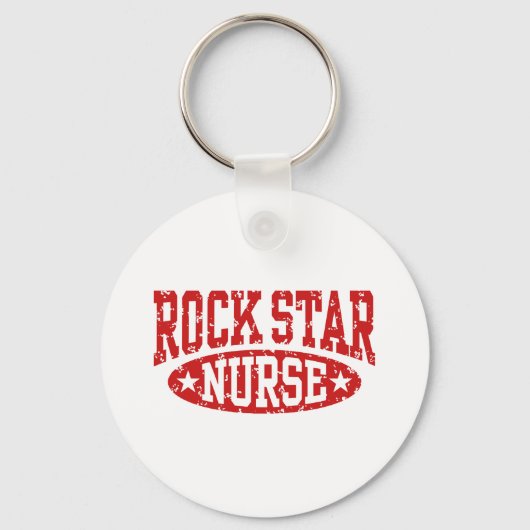 Porte-clés Infirmière rock Star (Recto)