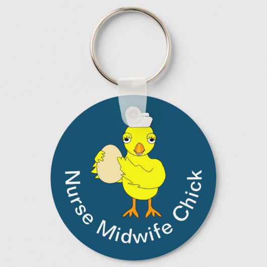 Porte-clés Infirmière sage-femme Chick (Recto)