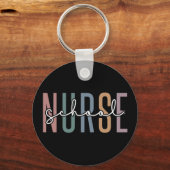 Porte-clés infirmière scolaire | Cadeaux d'appréciation de l' (Recto)