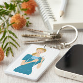 Porte-clés Infirmière souriante avec seringue (Devant droit)