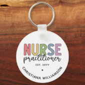 Porte-clés Infirmière sur mesure Praticien NP Infirmière dipl (Recto)