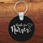 Porte-clés Infirmières Mercis | Script fantaisie (Recto)