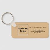 Porte-clés Information minimale de l'entreprise Rectangle Bro (Verso)